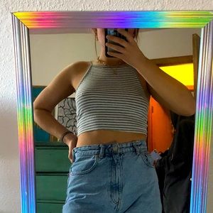 Forever 21 striped cropped tank